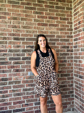 Load image into Gallery viewer, Leopard crush overalls
