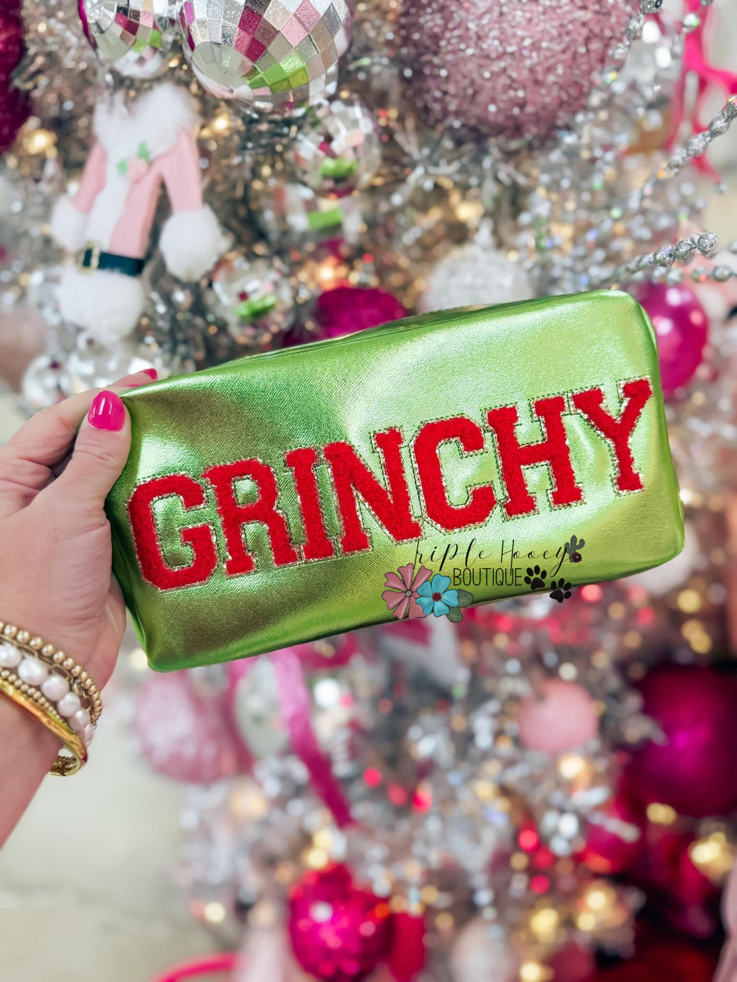 Green festive bag