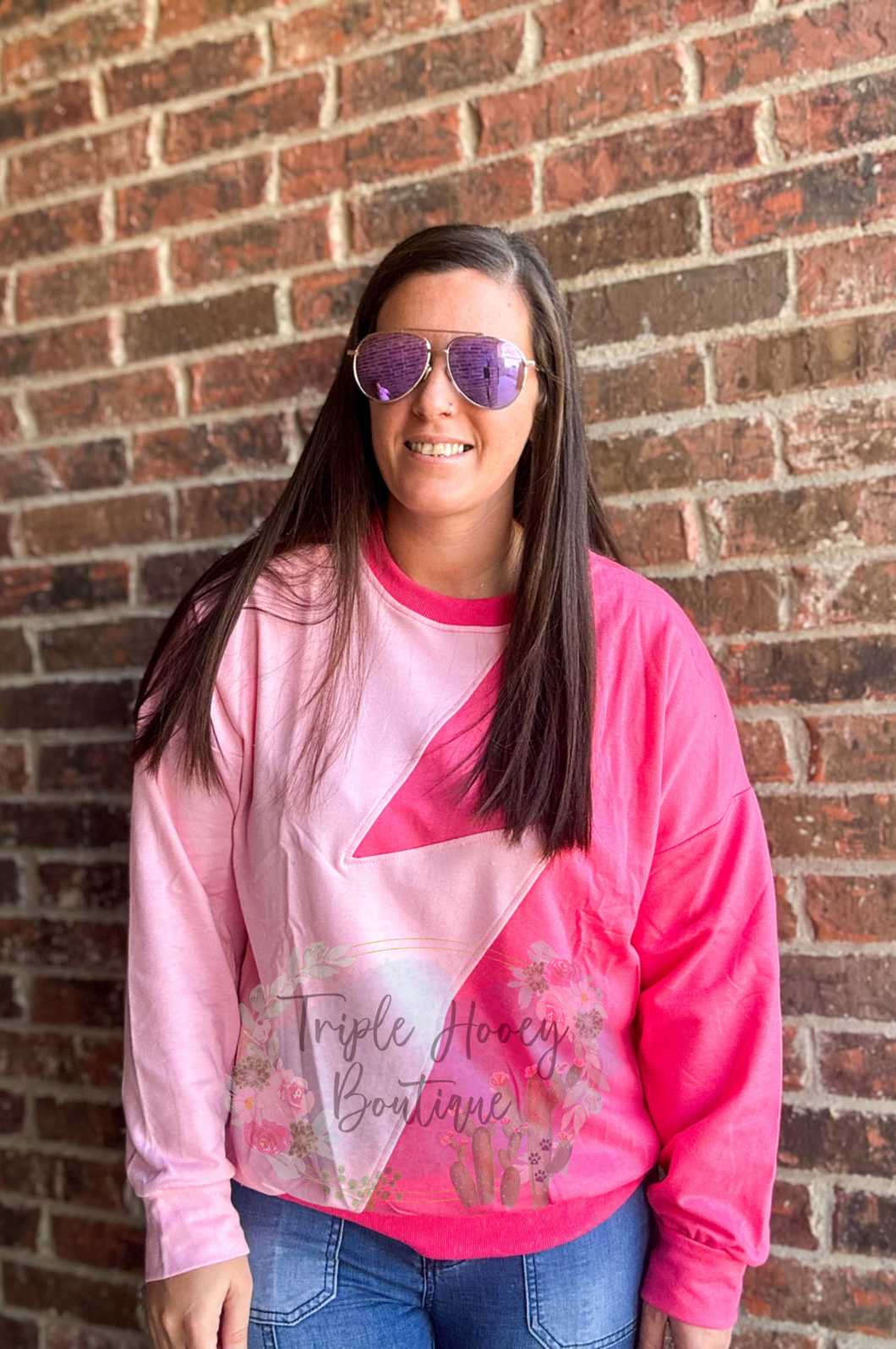 Sadie Pink Sweatshirt