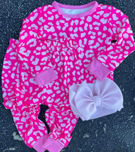 Load image into Gallery viewer, Pink Cheetah PJ set
